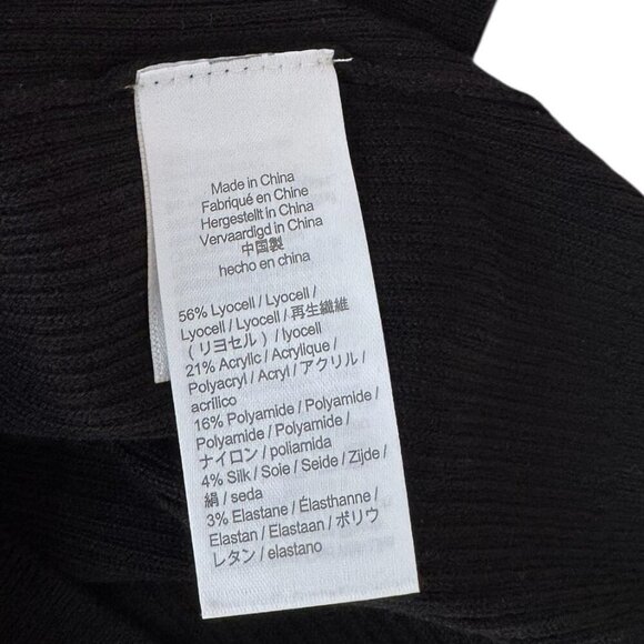 J. Crew Black Ribbed Long Sleeve Sweater - Picture 7 of 9